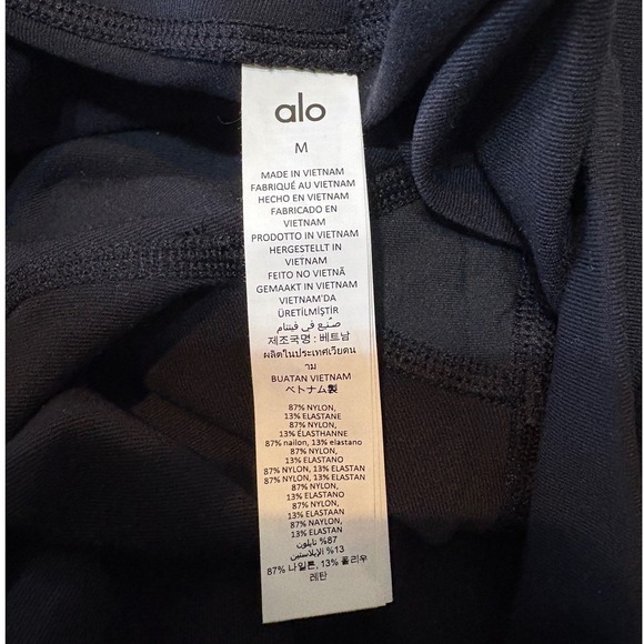 Alo Yoga High Waist Airbrush Legging Black Size M W5473R Athletic Tights - Picture 6 of 10